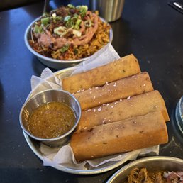 Work & Class signature dishes Chickpea Croquettes
Massive Attack Salad
Blue Corn Empanadas